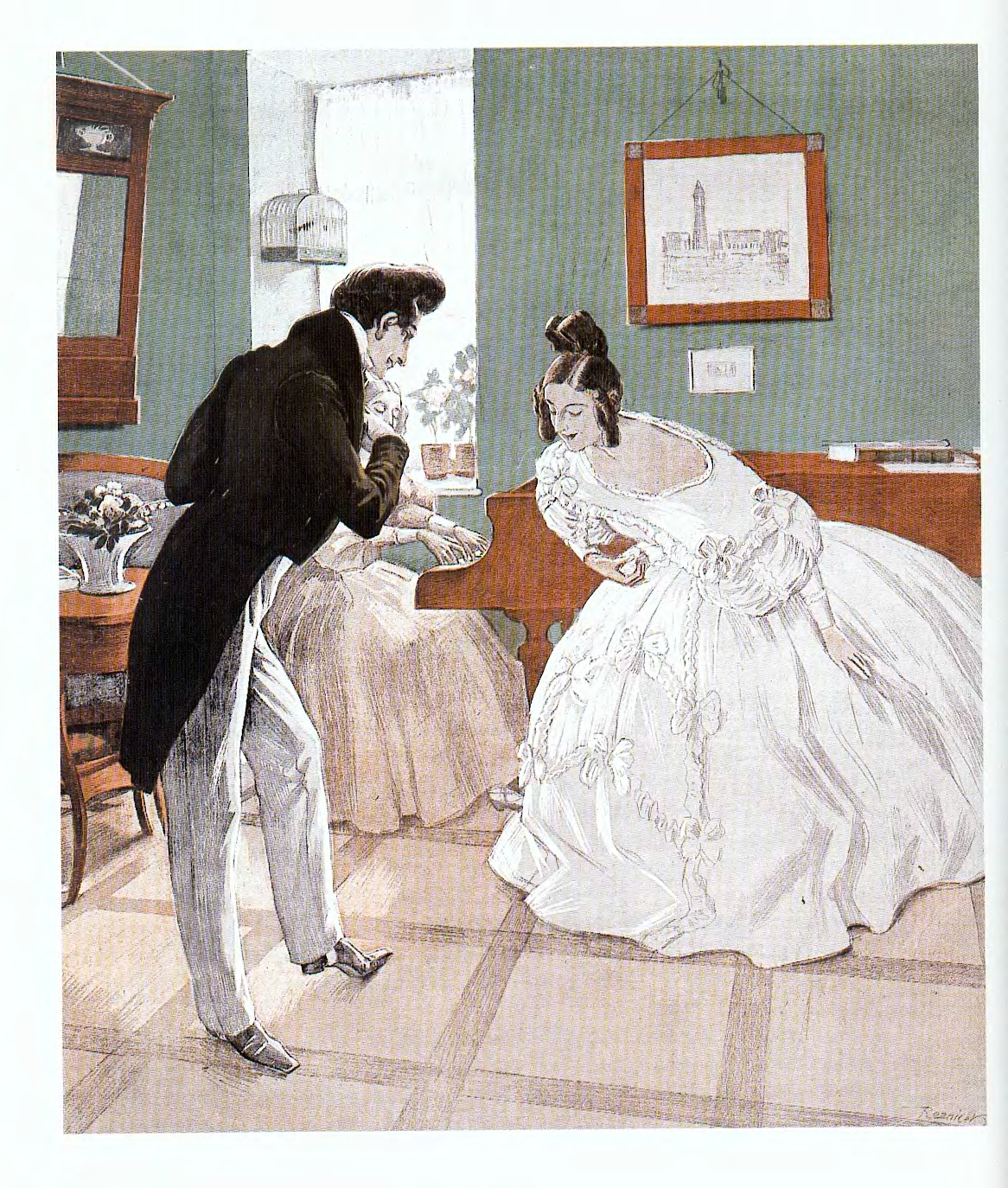 Чья голова послужила чашей на балу. Кавалер приглашает даму на танец. Этикет 19 века. Этикет картины. Реверанс на балу 19 века.